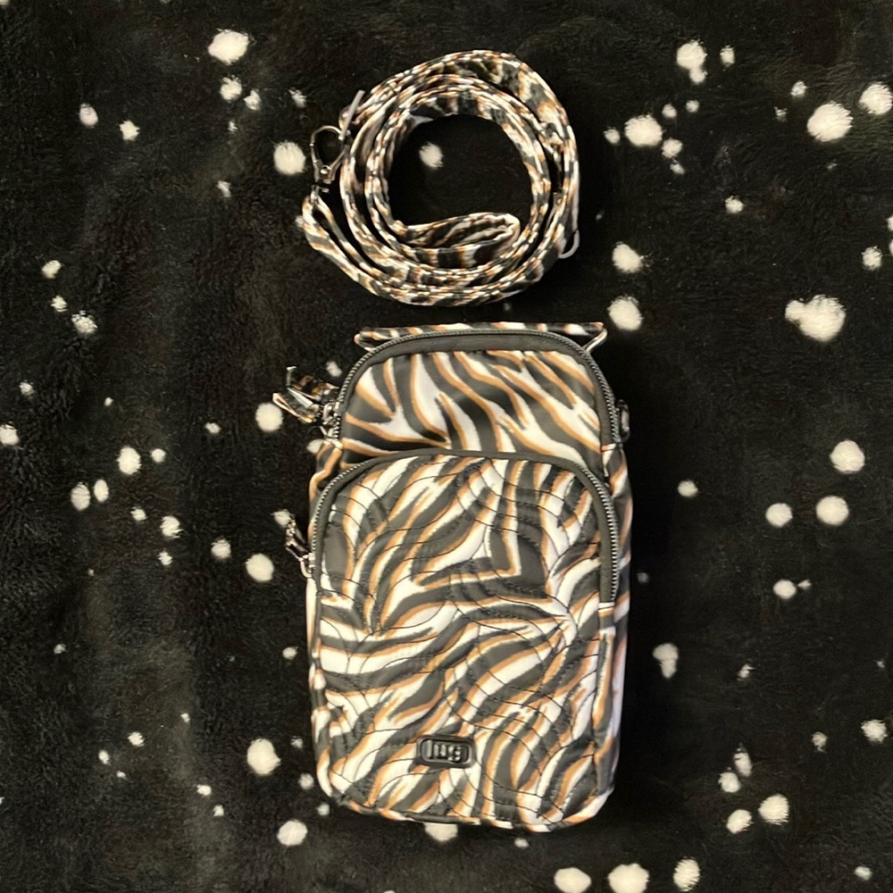 Lug Skeeter Mini Convertible Crossbody Bag (zebra sand)